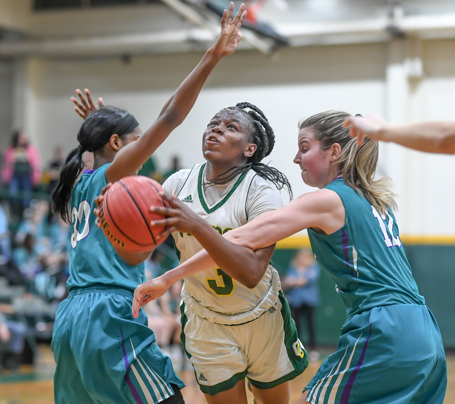 Friday night high school basketball action